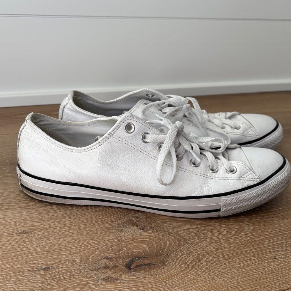 Classic White Low-Top Sneakers